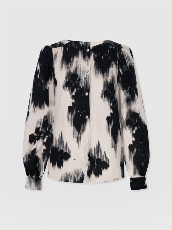 Amelie Blouse - White Fade Floral - Image 7