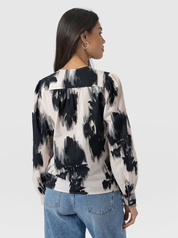 Amelie Blouse - White Fade Floral - Image 6