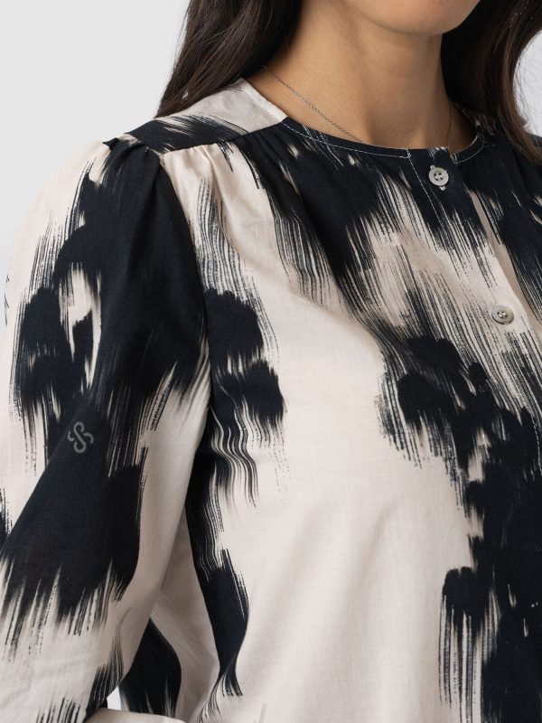 Amelie Blouse - White Fade Floral - Image 5