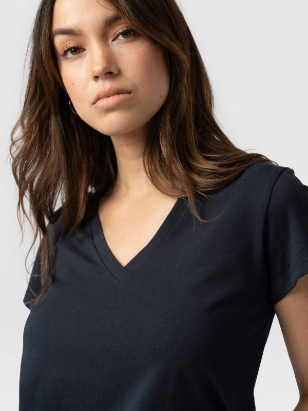 Apartment Tee - Navy - Image 4