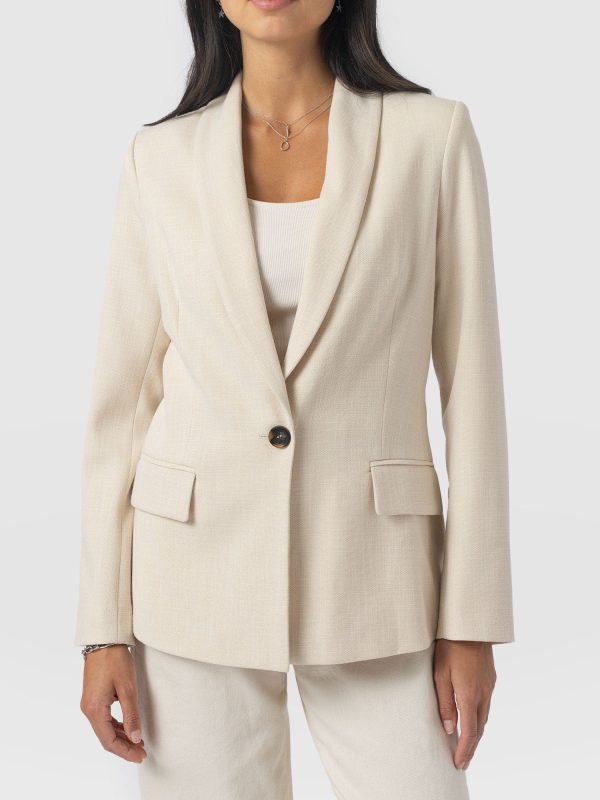 Argent Blazer - Cream - Image 3