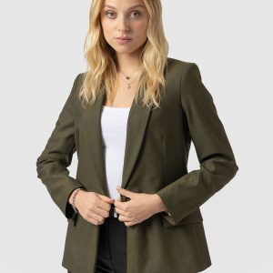 Argent Blazer - Khaki
