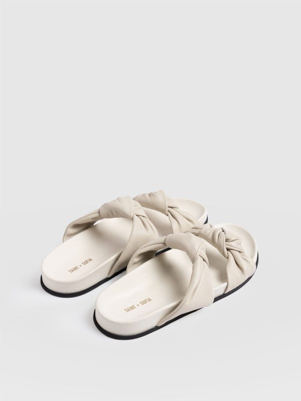 Kingston Knot Sandal - Cream - Image 3