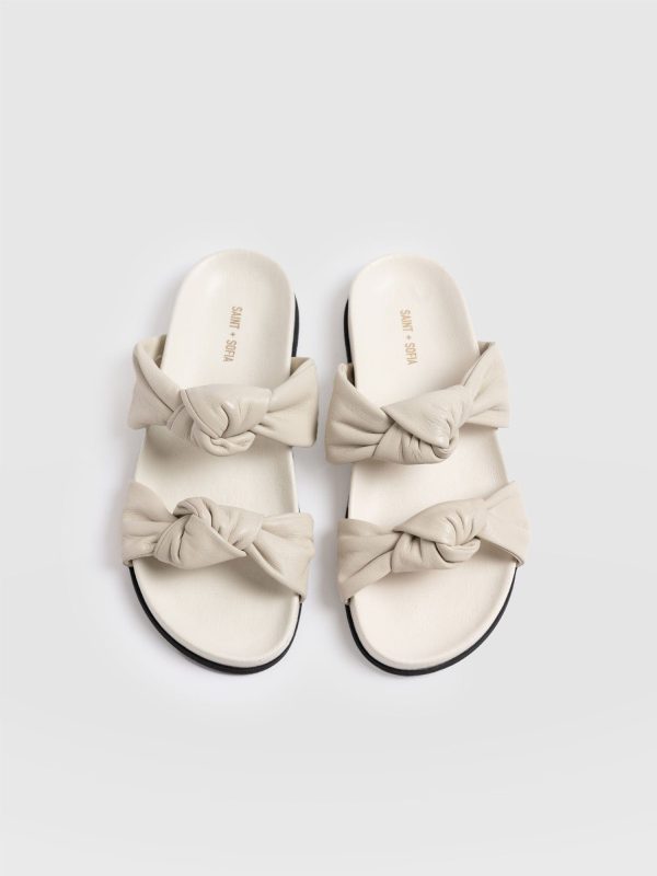 Kingston Knot Sandal - Cream - Image 5