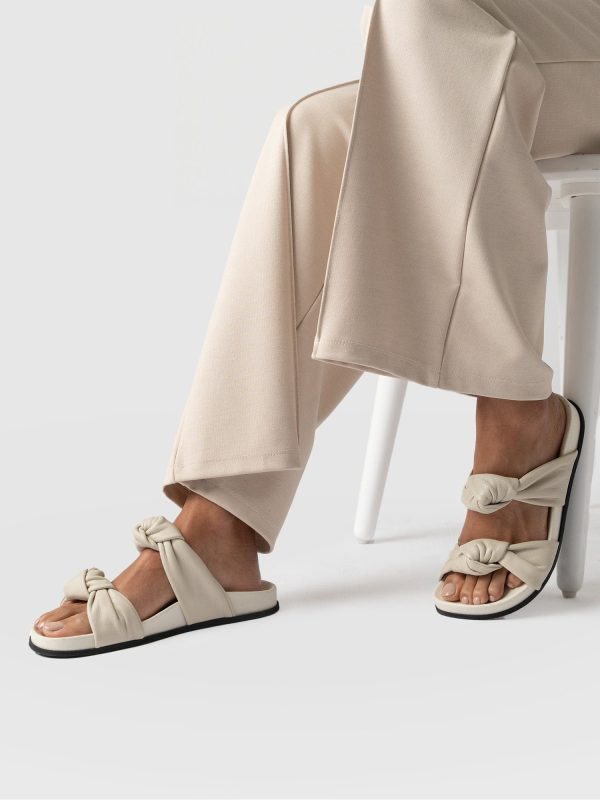 Kingston Knot Sandal - Cream - Image 6