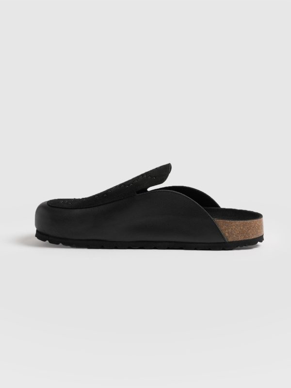 Lottie Studded Clogs - Black - Image 2
