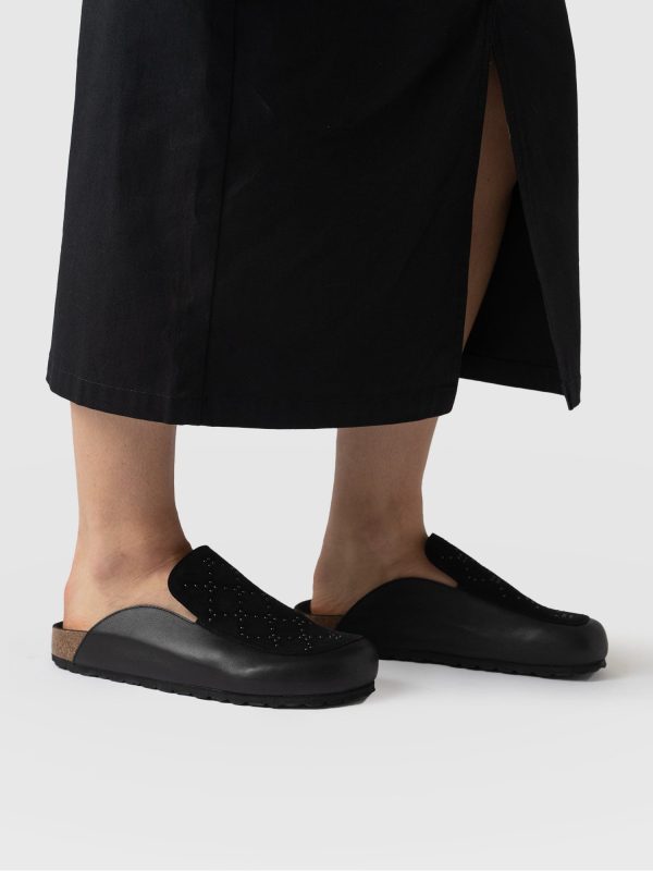 Lottie Studded Clogs - Black - Image 6