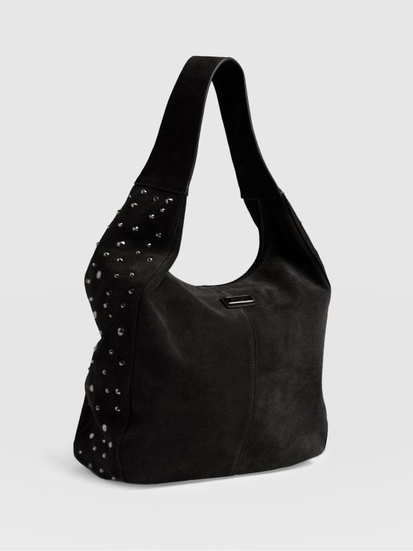 Margot Hobo Shoulder Bag - Black - Image 2